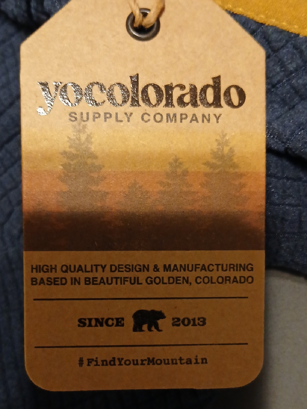 Yocolorado Supply Co. Unisex Fleece Sweatshirt - Blue - Picture 7 of 11